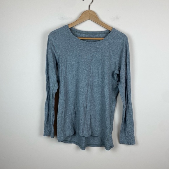 Lululemon Emerald Long Sleeve Heathered Medium Grey - Picture 1 of 8